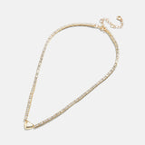 Heart Tennis Necklace - Heart