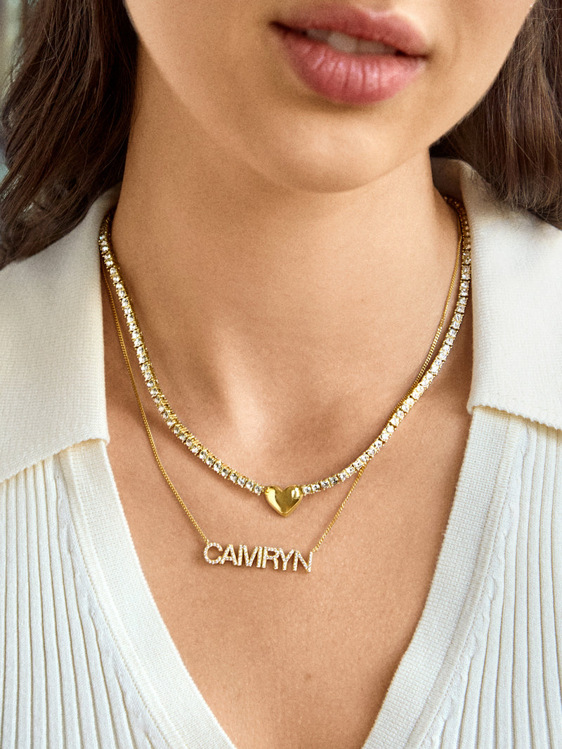 BaubleBar Heart Tennis Necklace - Heart - 
    Enjoy 20% off - This Week Only
  
