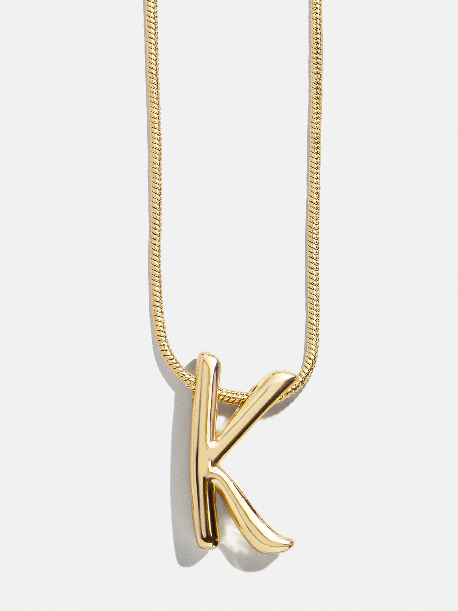 Classic Script Initial Necklace - Classic Script – Script initial ...