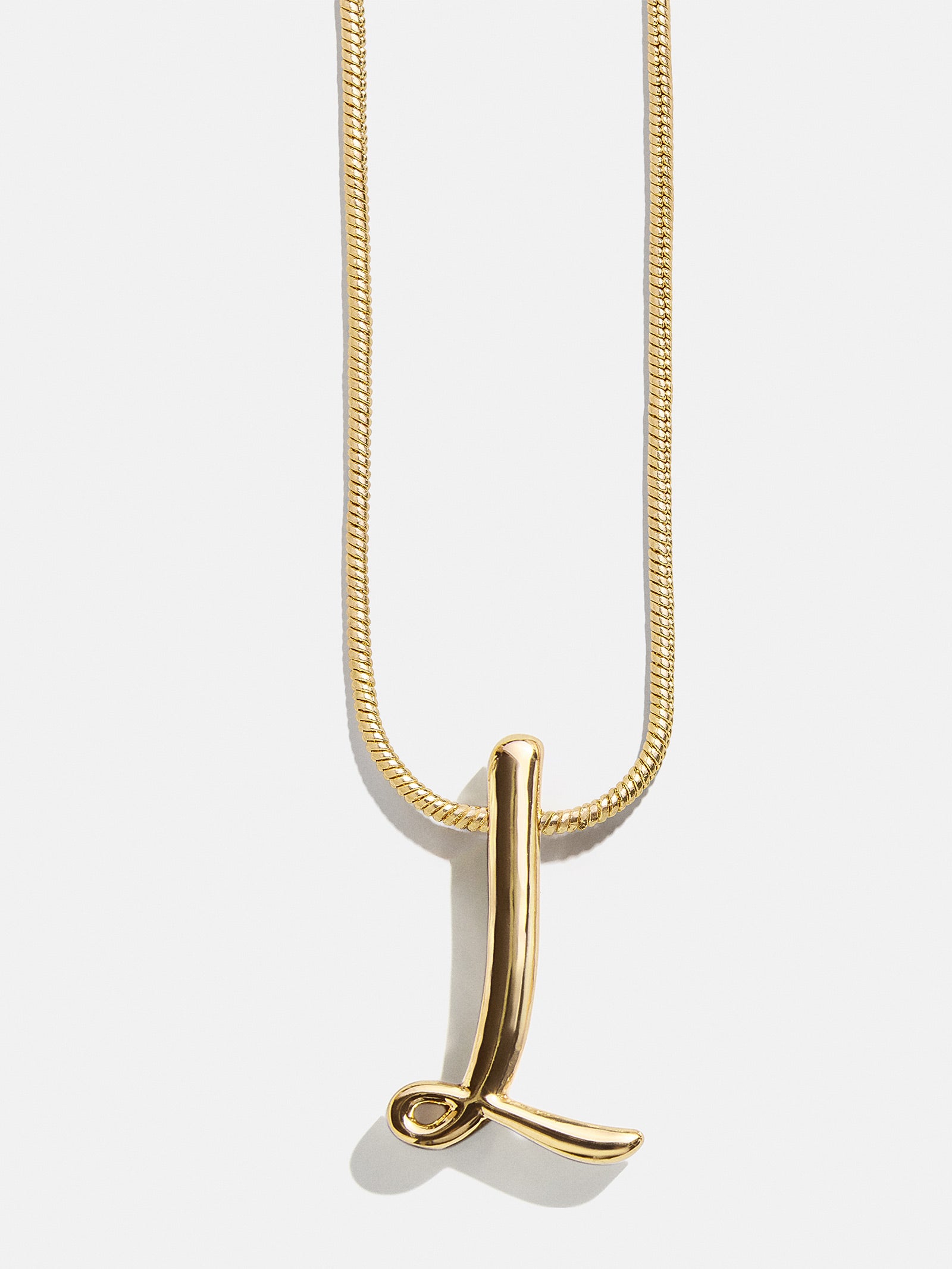 Classic Script Initial Necklace - Classic Script – Script initial ...