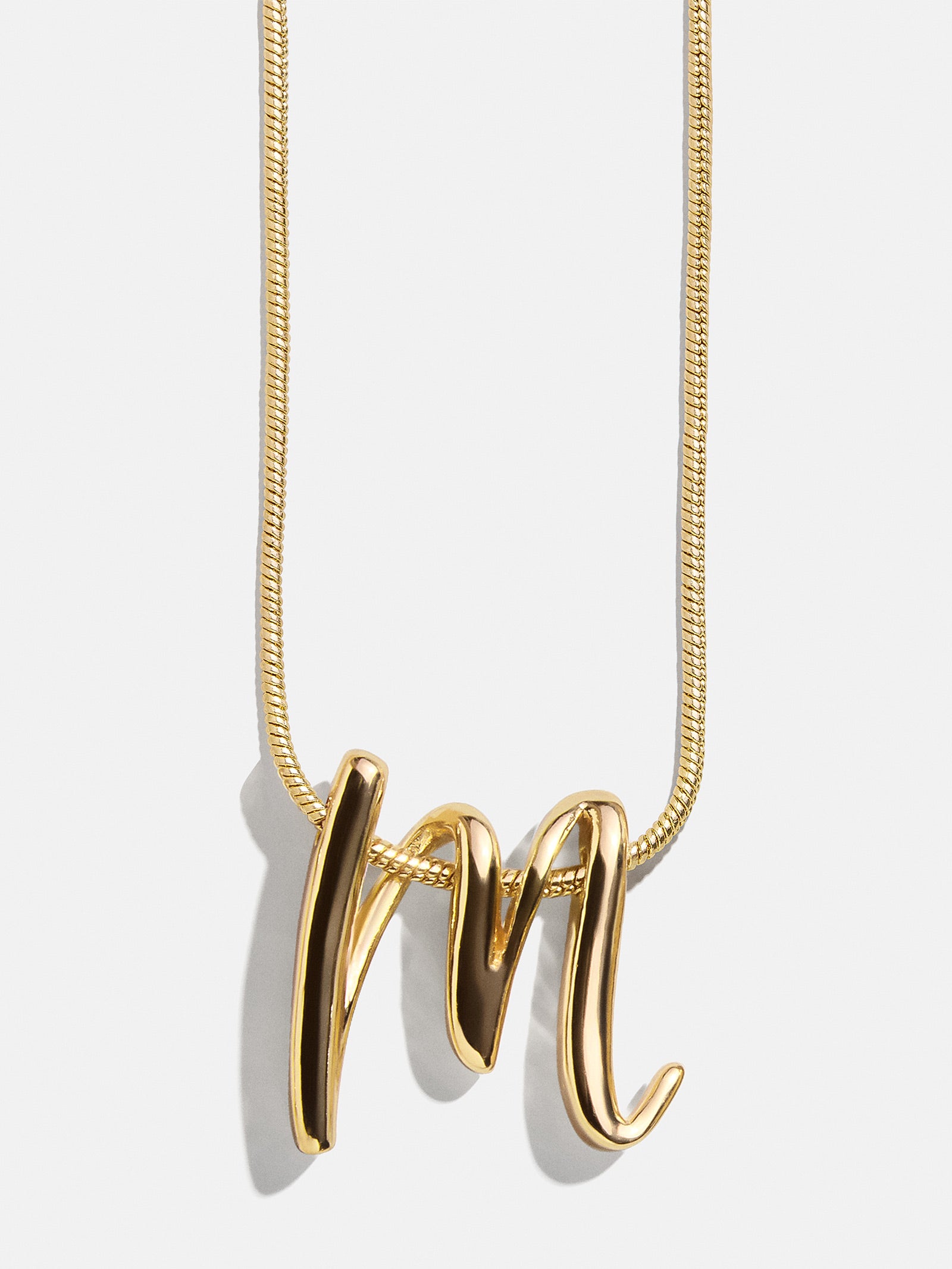 Classic Script Initial Necklace - Classic Script – Script initial ...