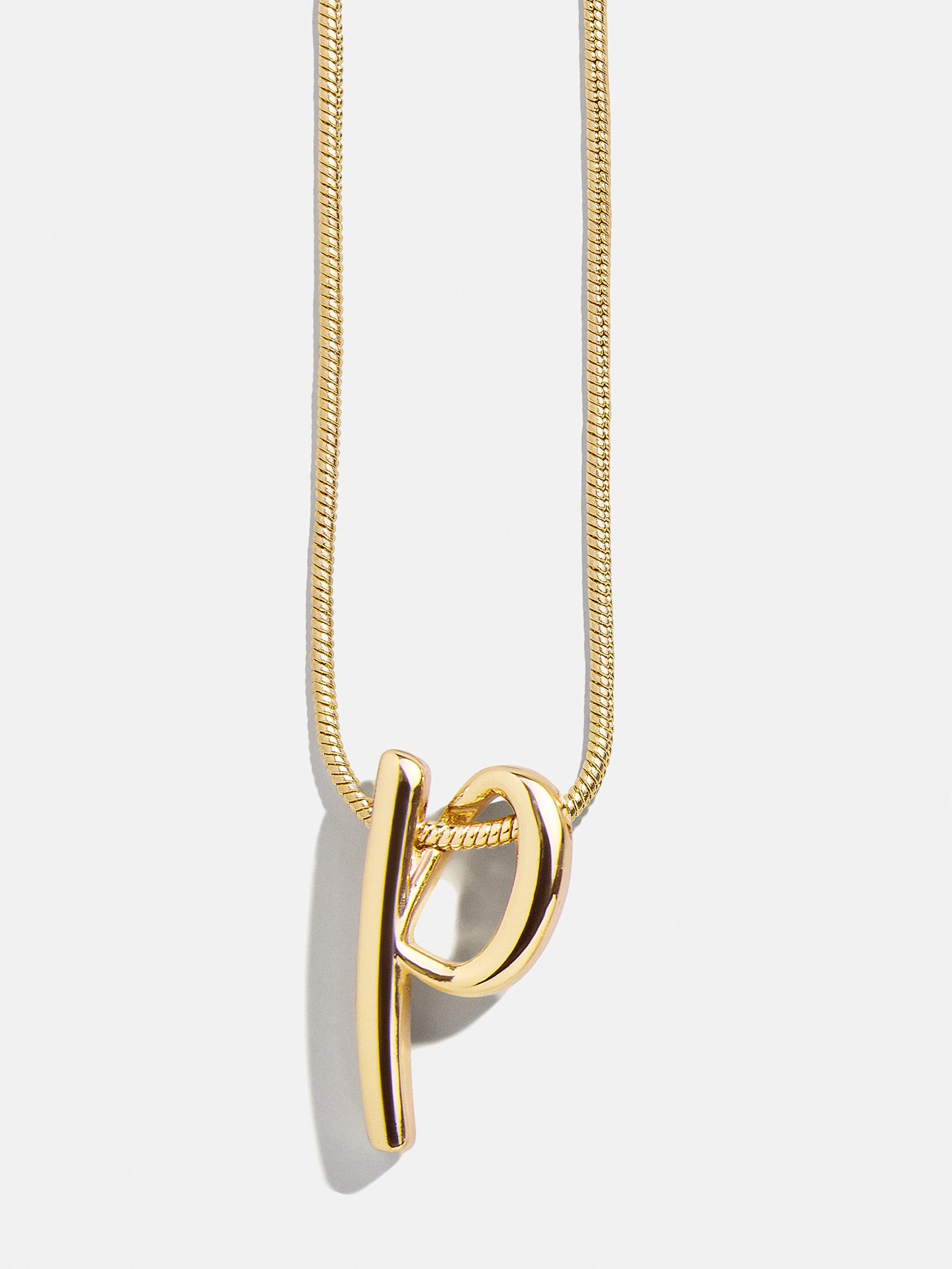 Classic Script Initial Necklace - Classic Script – Script initial ...