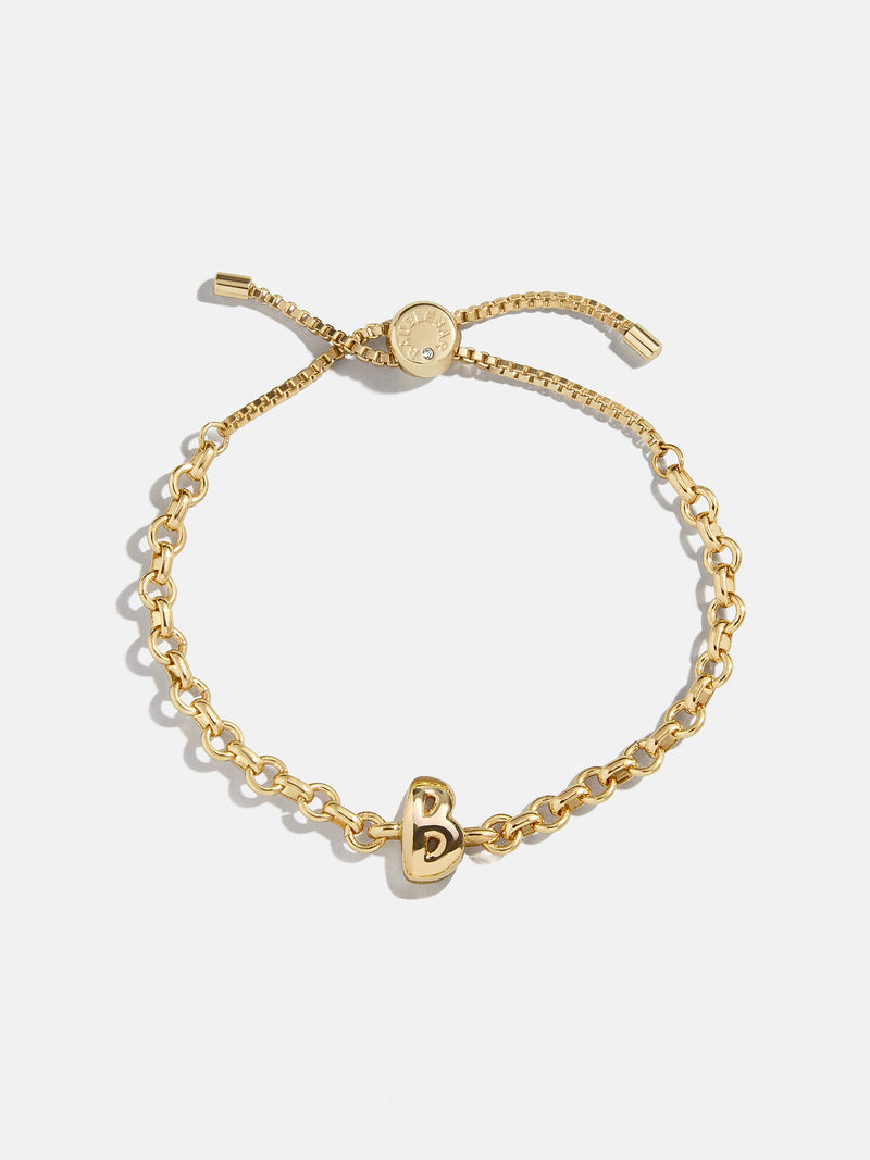 BaubleBar B - 
    Gold chucky initial pull-tie bracelet
  
