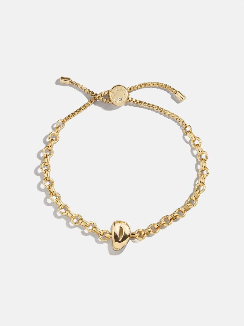 BaubleBar D - 
    Gold chucky initial pull-tie bracelet
  
