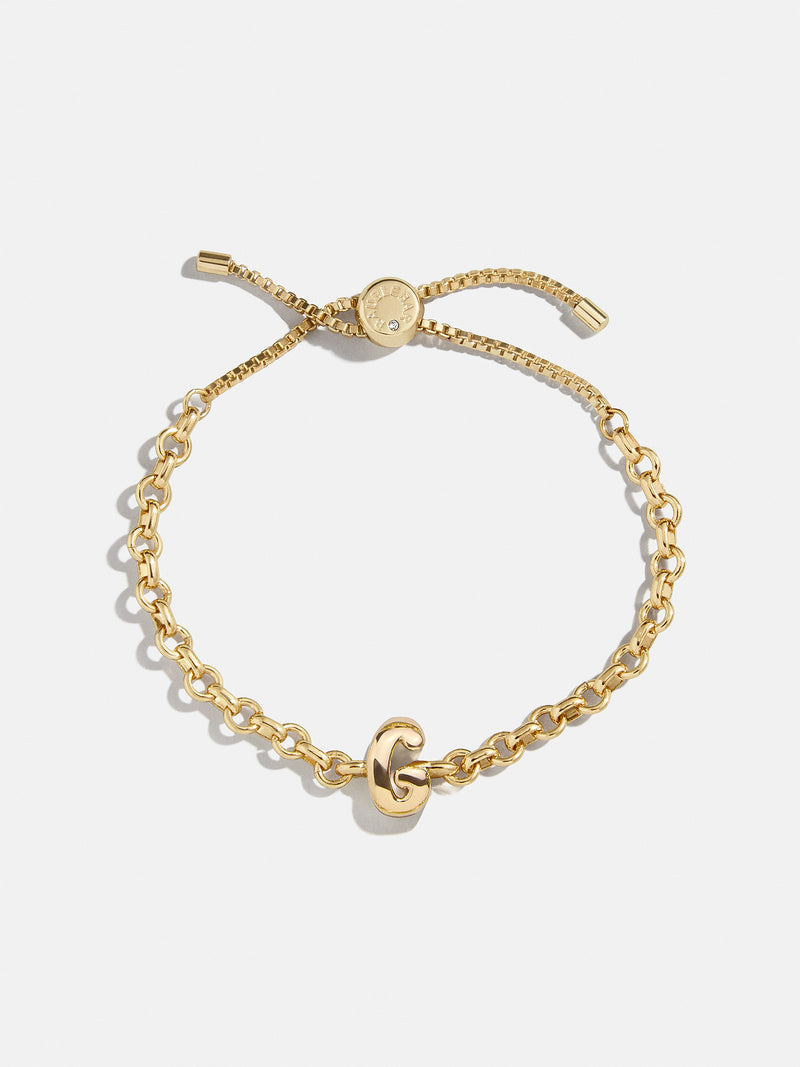 BaubleBar G - 
    Gold chucky initial pull-tie bracelet
  
