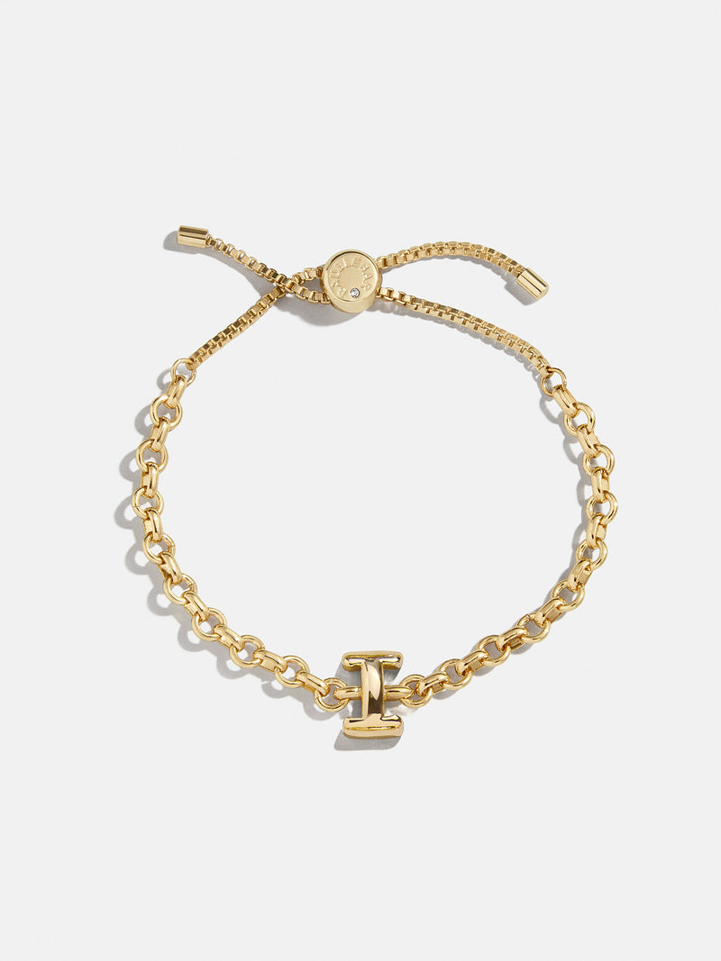 BaubleBar I - 
    Gold chucky initial pull-tie bracelet
  
