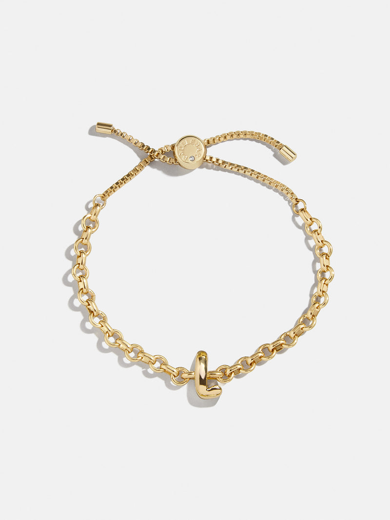 BaubleBar L - 
    Gold chucky initial pull-tie bracelet
  
