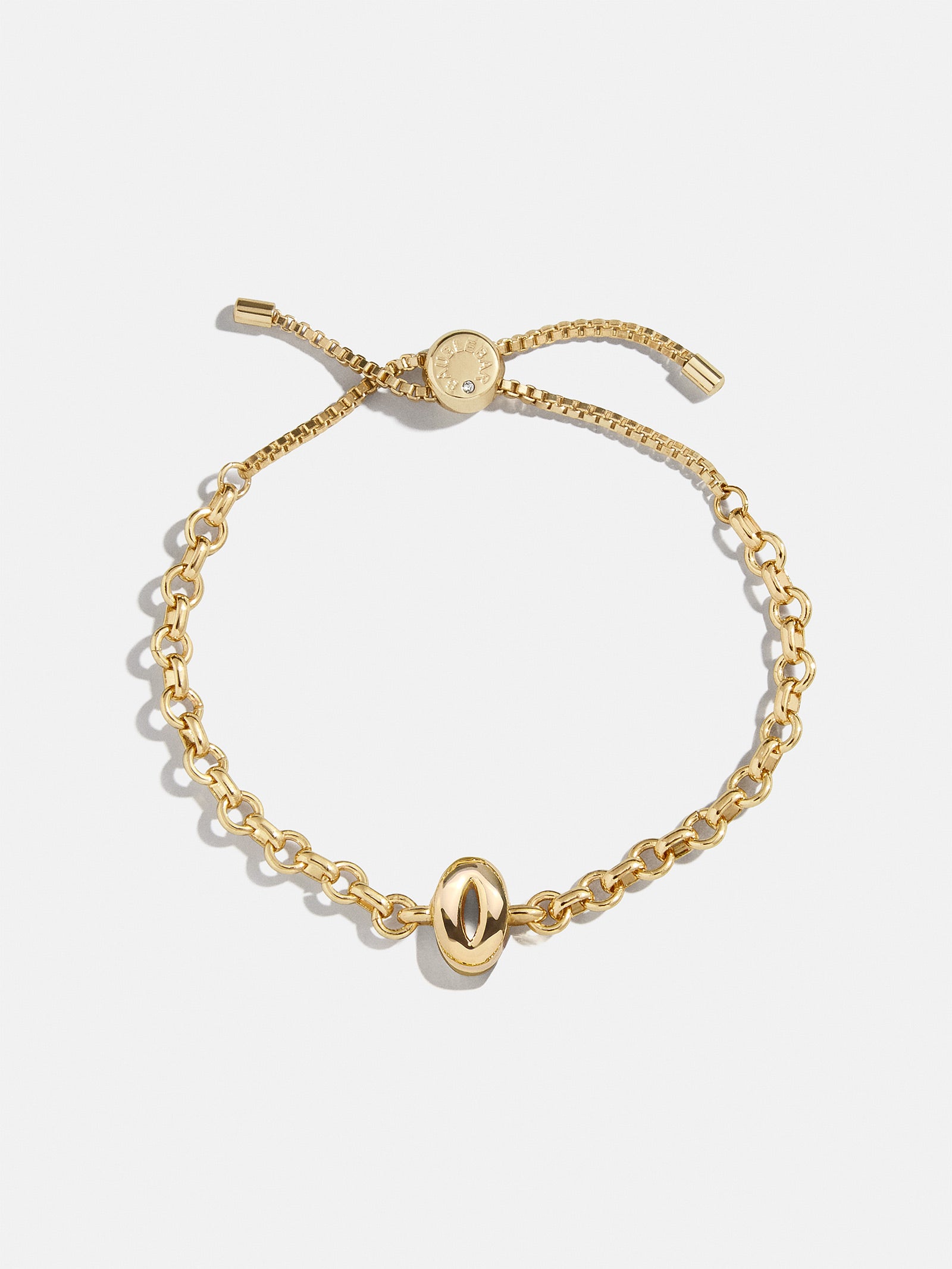 Bubble Initial Custom Chain Bracelet - Chain Bracelet – Gold