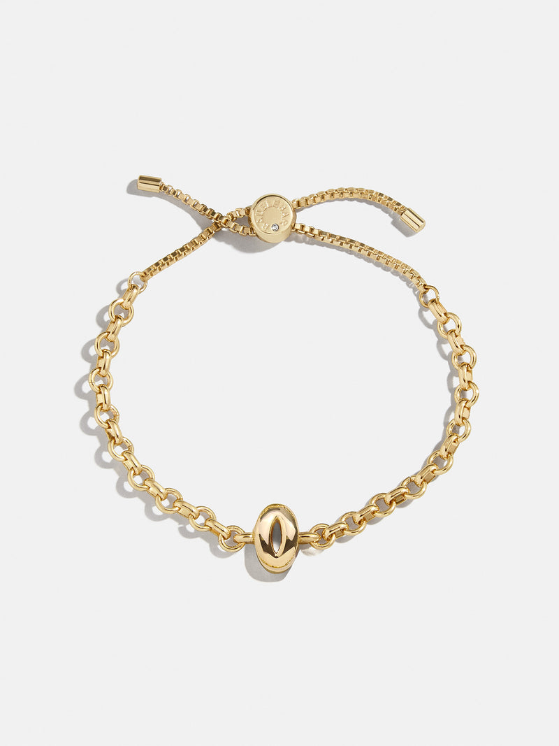 BaubleBar O - 
    Gold chucky initial pull-tie bracelet
  
