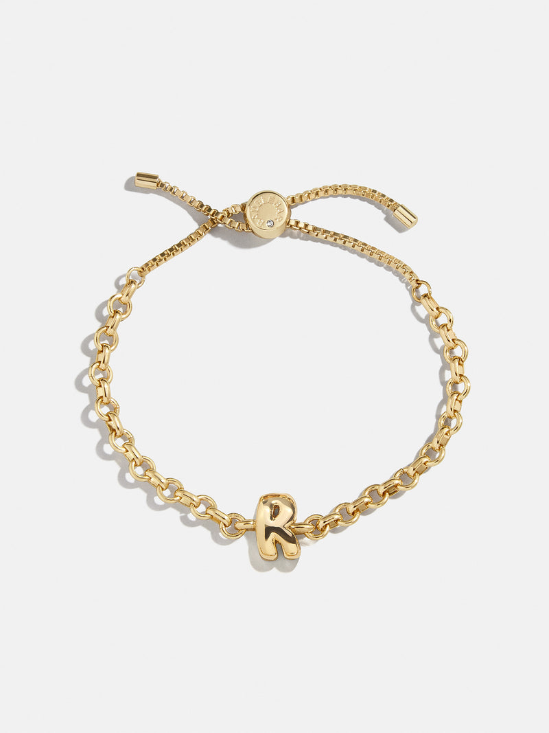 BaubleBar R - 
    Gold chucky initial pull-tie bracelet
  
