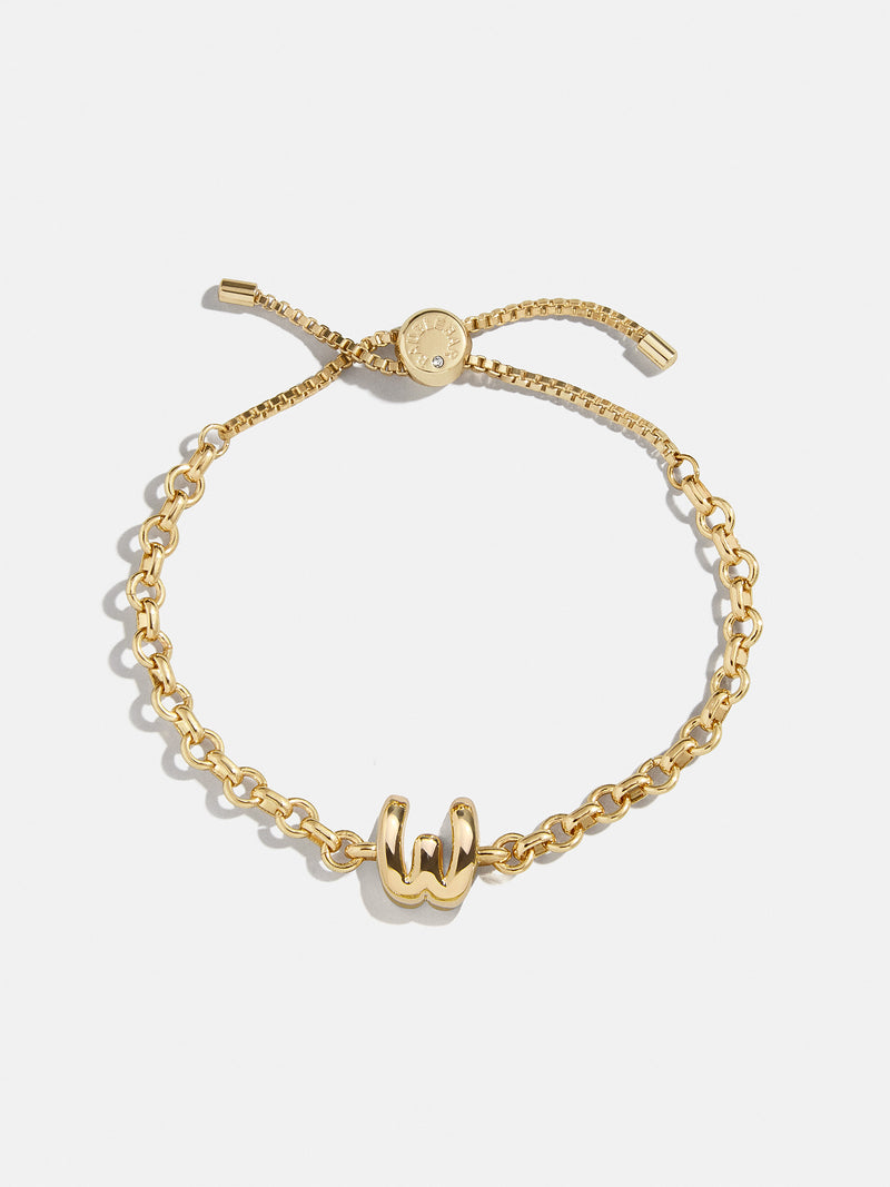 BaubleBar W - 
    Gold chucky initial pull-tie bracelet
  
