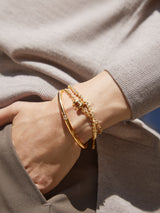 BaubleBar Chunky Bubble Initial Bracelet - Gold - 
    Gold chucky initial pull-tie bracelet
  
