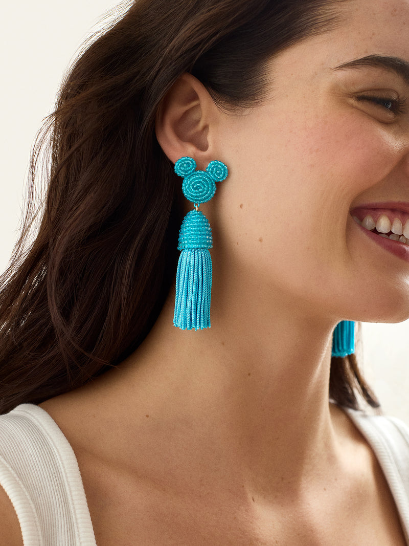 BaubleBar Disney Mickey Mouse Tassel Earrings - Blue - 
    Enjoy 20% off - This Week Only
  
