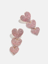BaubleBar Eden Earrings - Pink - 
    Heart drop earrings
  
