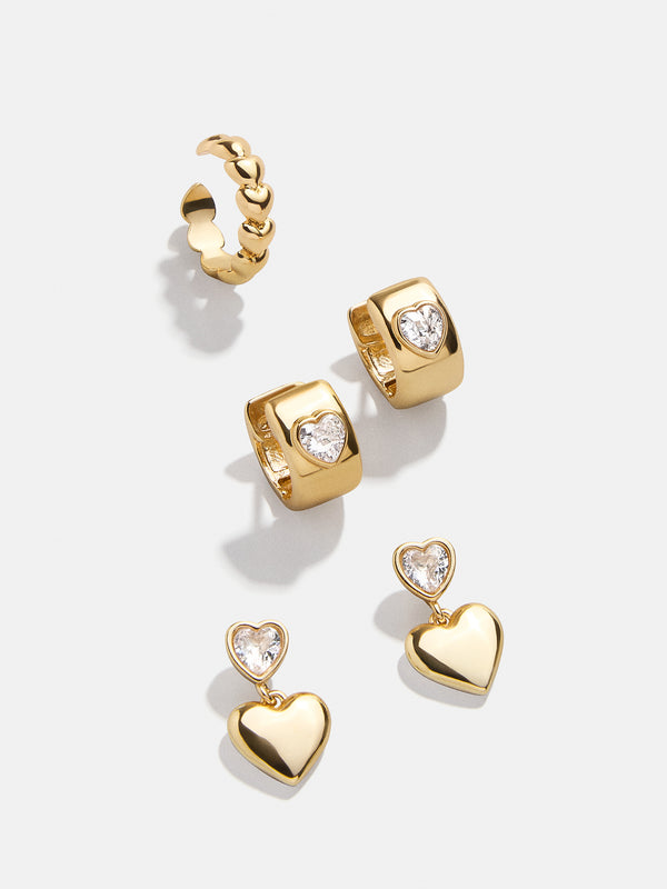 Alice Earring Set - Gold/Pavé
