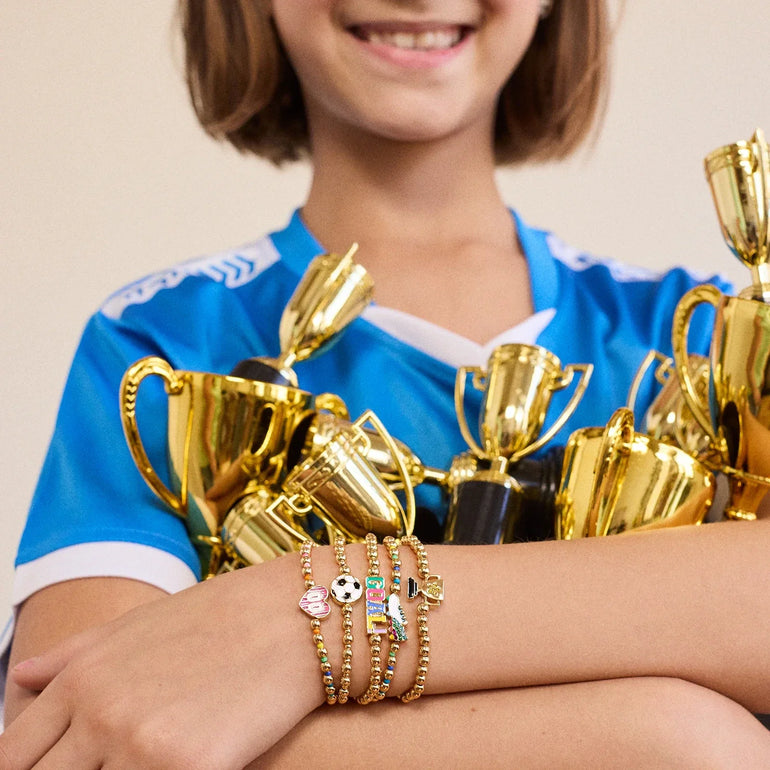 Just For Kicks Kids' Pisa Bracelet Set in Soccer | BaubleBar