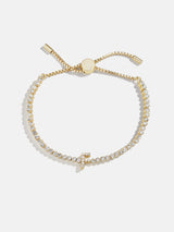 BaubleBar F - 
    Initial tennis bracelet
  
