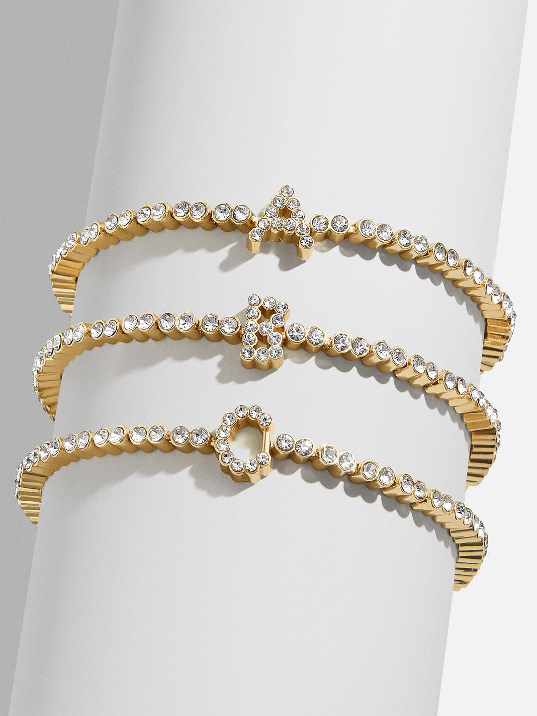 Tennis Initial Bracelet - Gold/Pav  The Almost Gone Sale: This ...