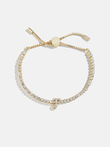 BaubleBar J - 
    Initial tennis bracelet
  
