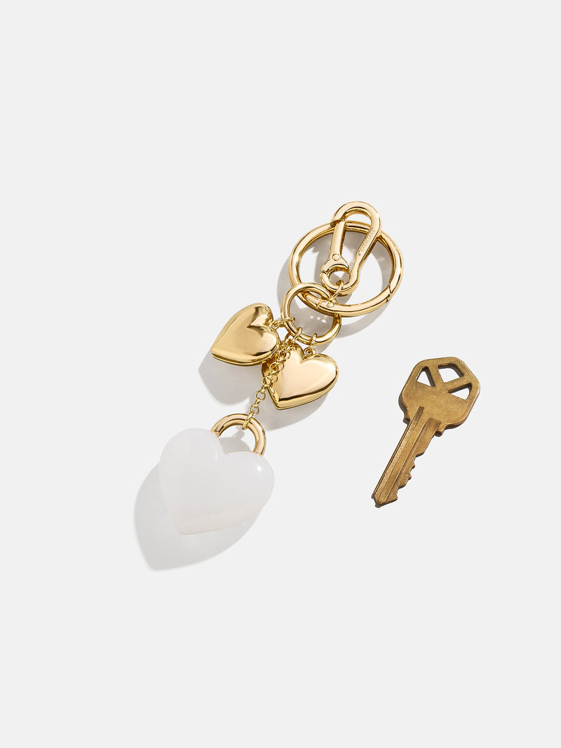 Two Stainless Steel Heart Key Chains | Property Room