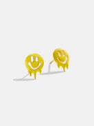 Smile Drip 18K Gold Kids' Earrings - Smiley