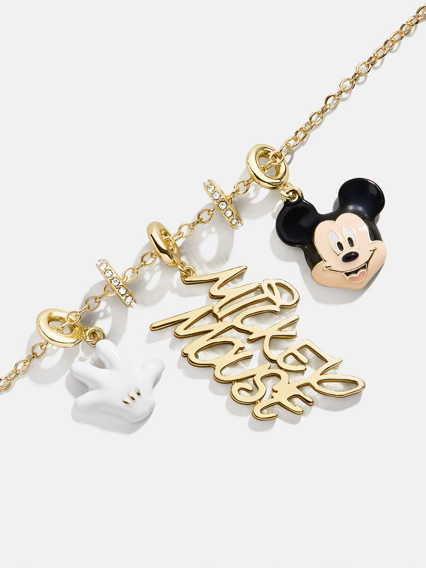 Disney Mickey Mouse Cluster Charm Necklace - Mickey Mouse