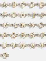 BaubleBar Lyanna Initial Tennis Bracelet - Gold/Pavé - 
    Enjoy an extra 20% off sale - This Week Only
  
