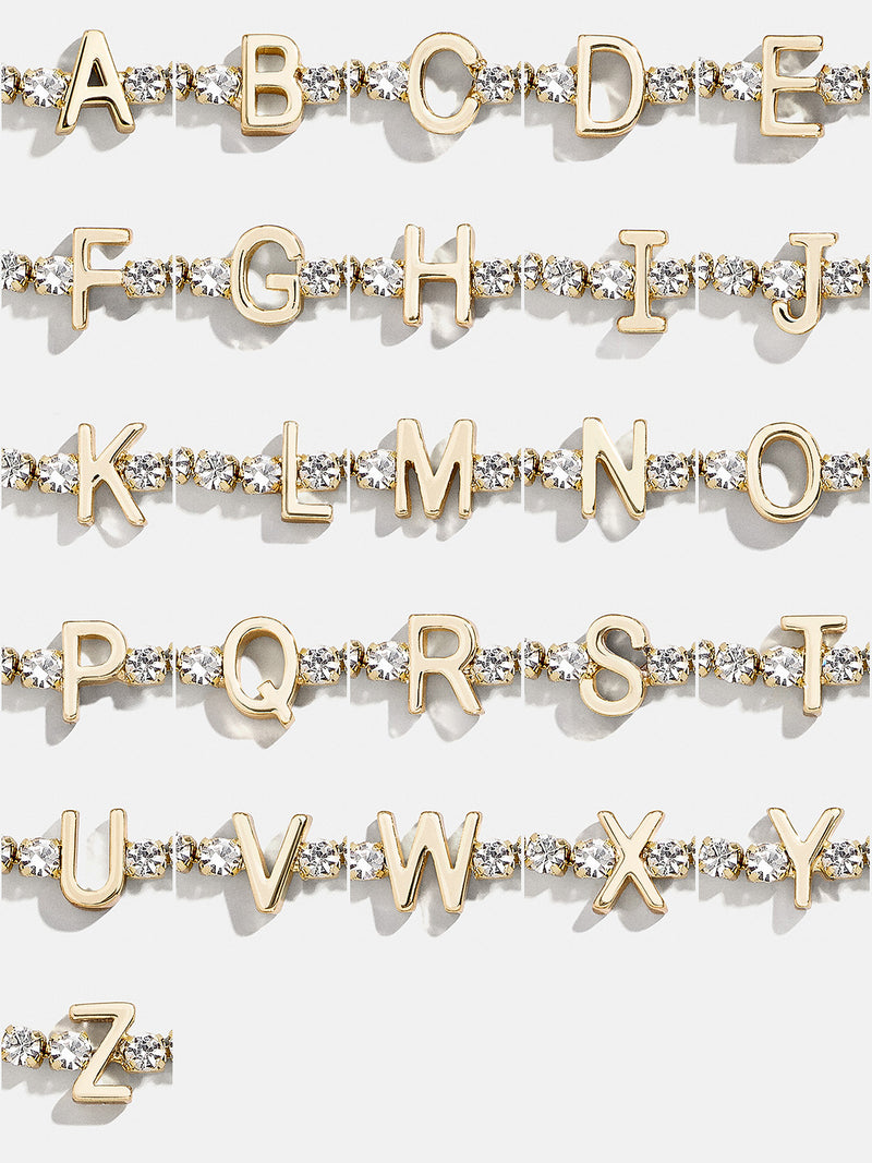 BaubleBar Lyanna Initial Tennis Bracelet - Gold/Pavé - 
    Enjoy an extra 20% off sale - This Week Only
  
