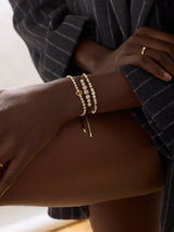 BaubleBar Lyanna Initial Tennis Bracelet - Gold/Pavé - 
    Enjoy an extra 20% off sale - This Week Only
  
