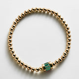 Tatum Baguette Pisa Bracelet - Emerald
