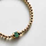 Tatum Baguette Pisa Bracelet - Emerald