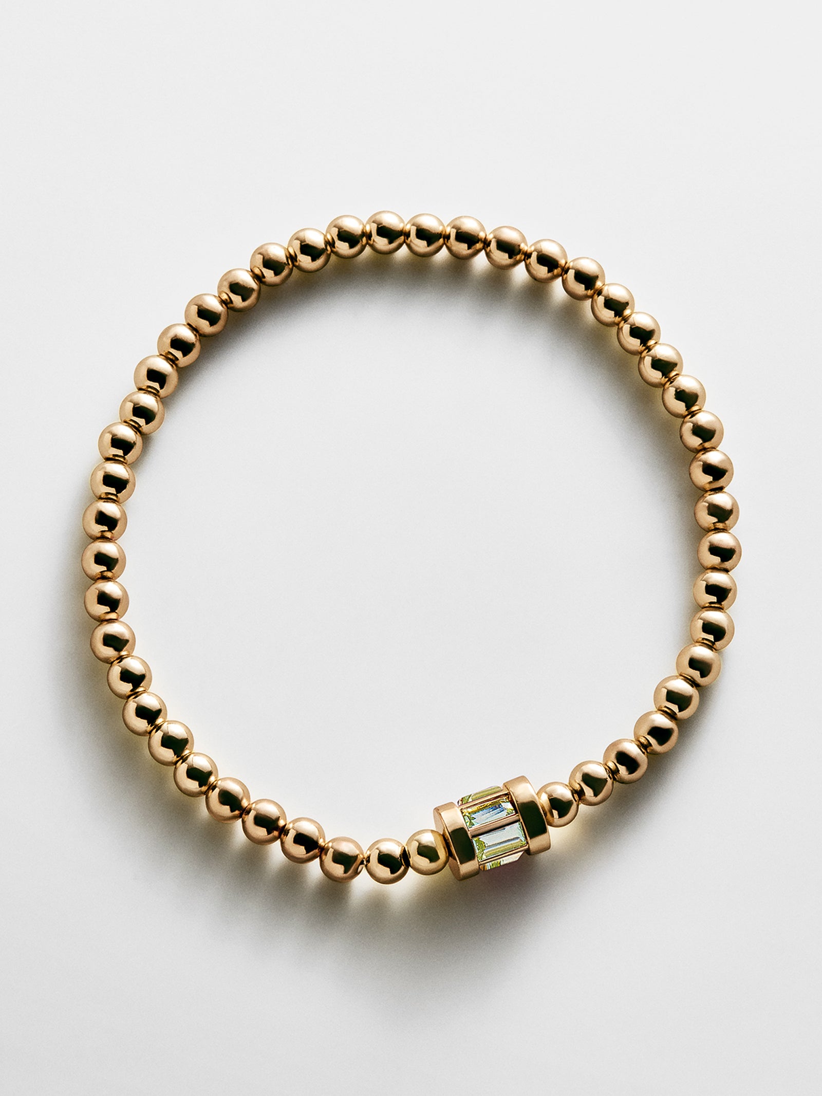 Tatum Birthstone Pisa Bracelet - Peridot