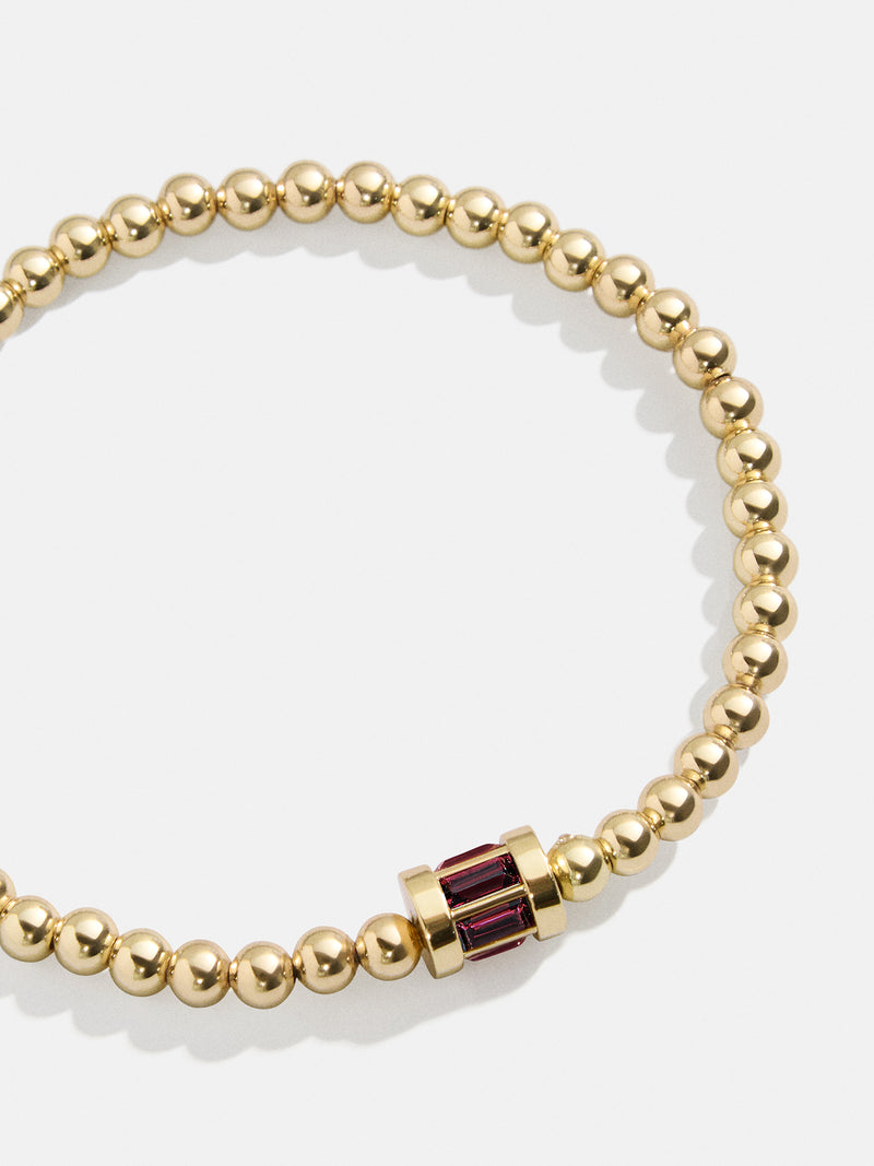 Tatum Birthstone Bracelet - Garnet