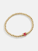 BaubleBar Tatum Birthstone Bracelet - Ruby - 
    Personalized gold beaded bracelet 
  
