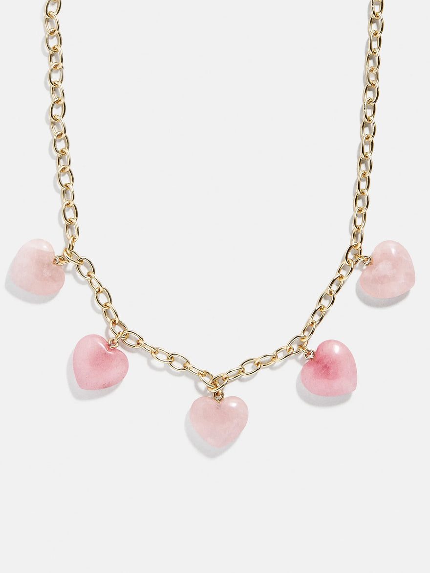Esme Statement Necklace - Gold/Pink