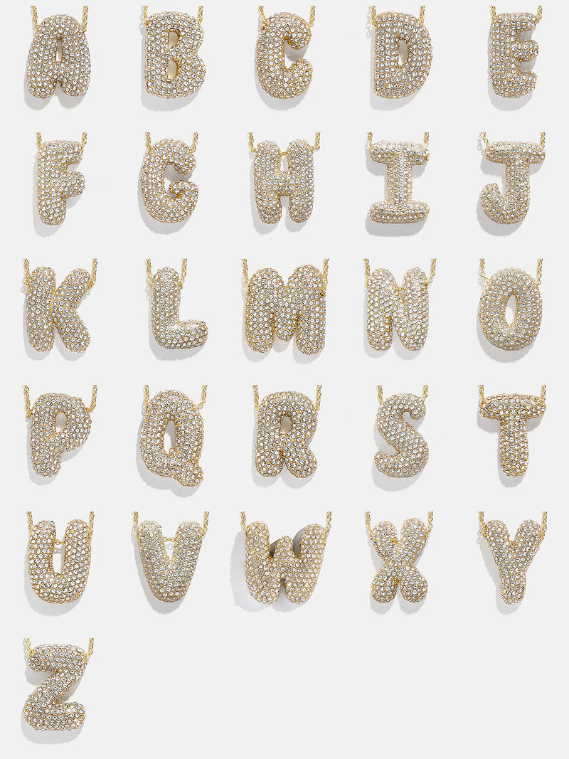 BaubleBar Kids’ Bubble Initial Necklace - Gold/Pavé - 
    Ends Sunday: Enjoy 20% off
  
