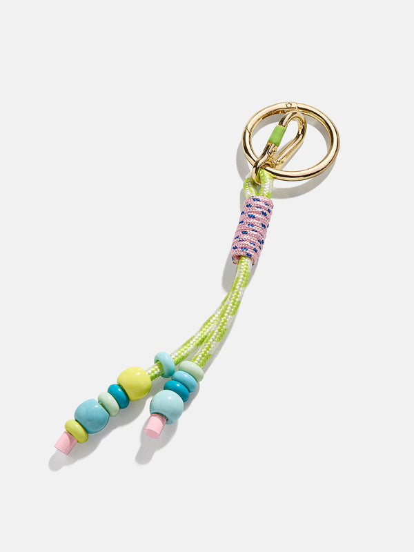 Zoe Beaded Bag Charm - Light Green