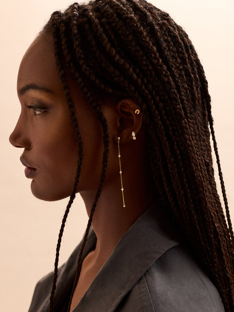 BaubleBar Livia 18K Gold Earrings - Gold/Pavé - 
    Enjoy 20% off - This Week Only
  
