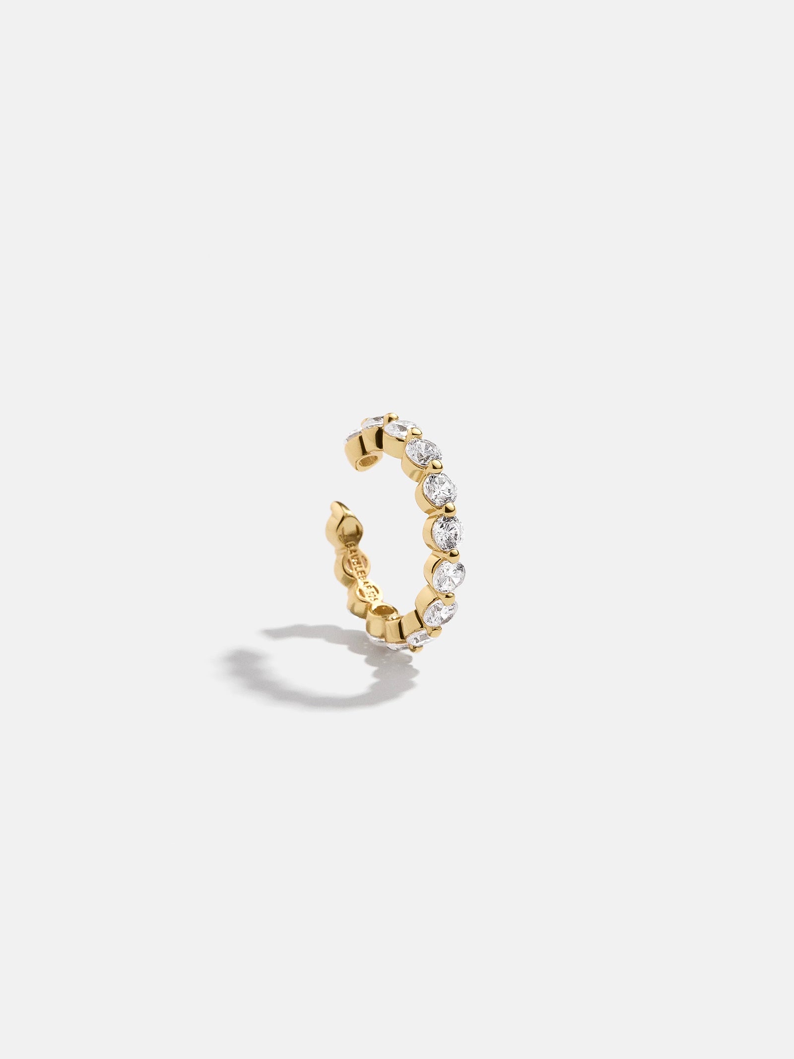 Veda 18K Gold Ear Cuff - Gold/Pavé