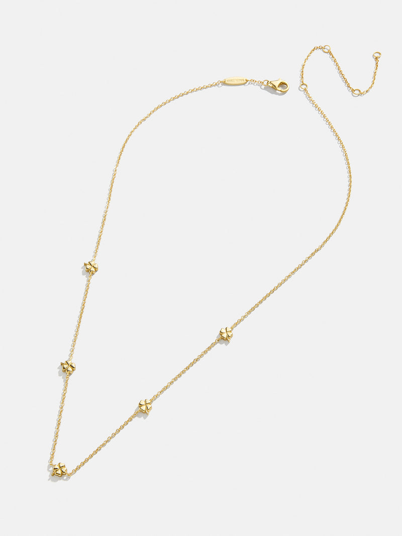 BaubleBar 18K Gold Clover Necklace - Clover - 
    18K Gold Plated Sterling Silver
  
