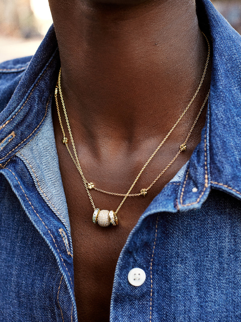BaubleBar 18K Gold Clover Necklace - Clover - 
    18K Gold Plated Sterling Silver
  
