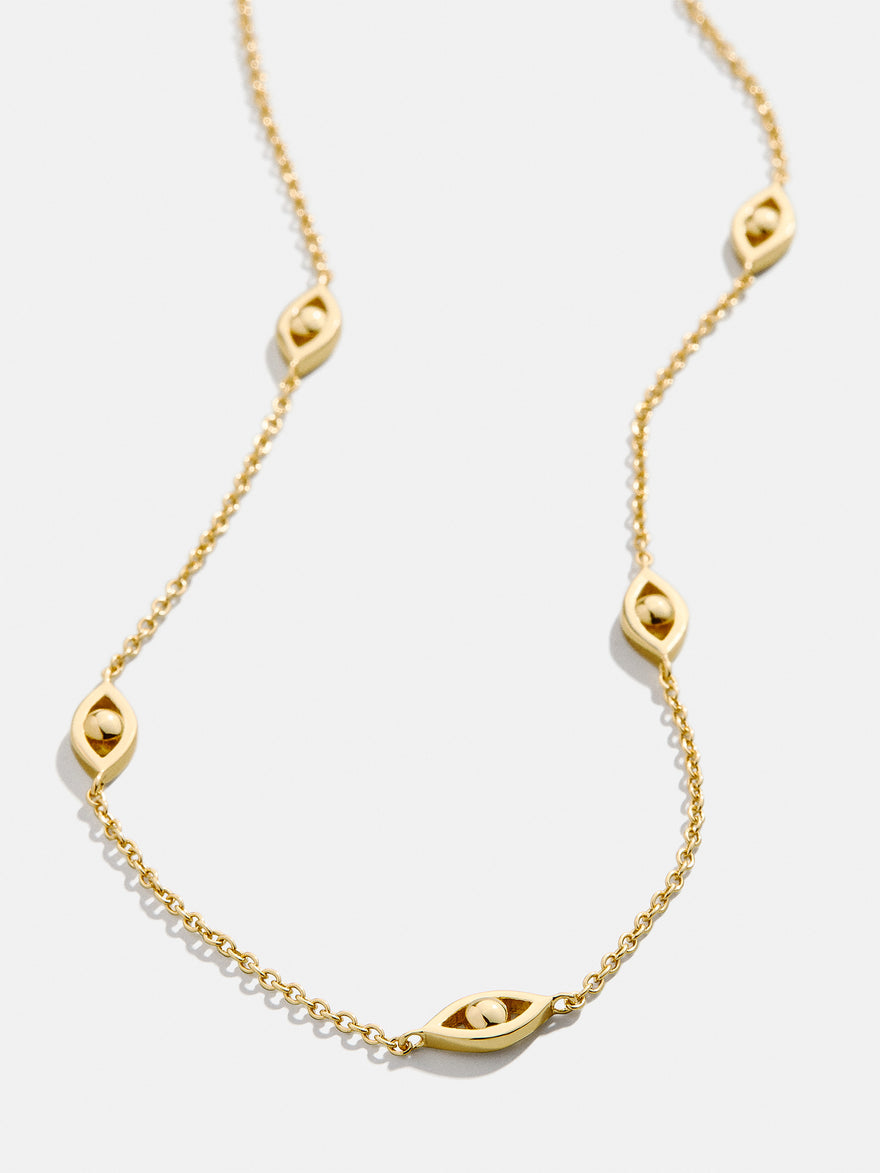 18K Gold Vermeil Evil Eye Necklace - Evil Eye
