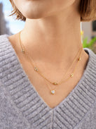 18K Gold Evil Eye Necklace - Evil Eye
