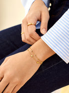 18K Gold Clover Bracelet - Clover