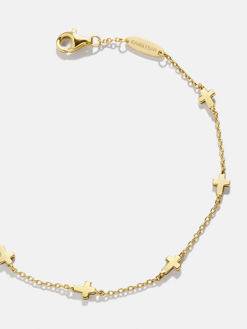 BaubleBar 18K Gold Cross Bracelet - Cross - 
    Enjoy 20% off - This Week Only
  
