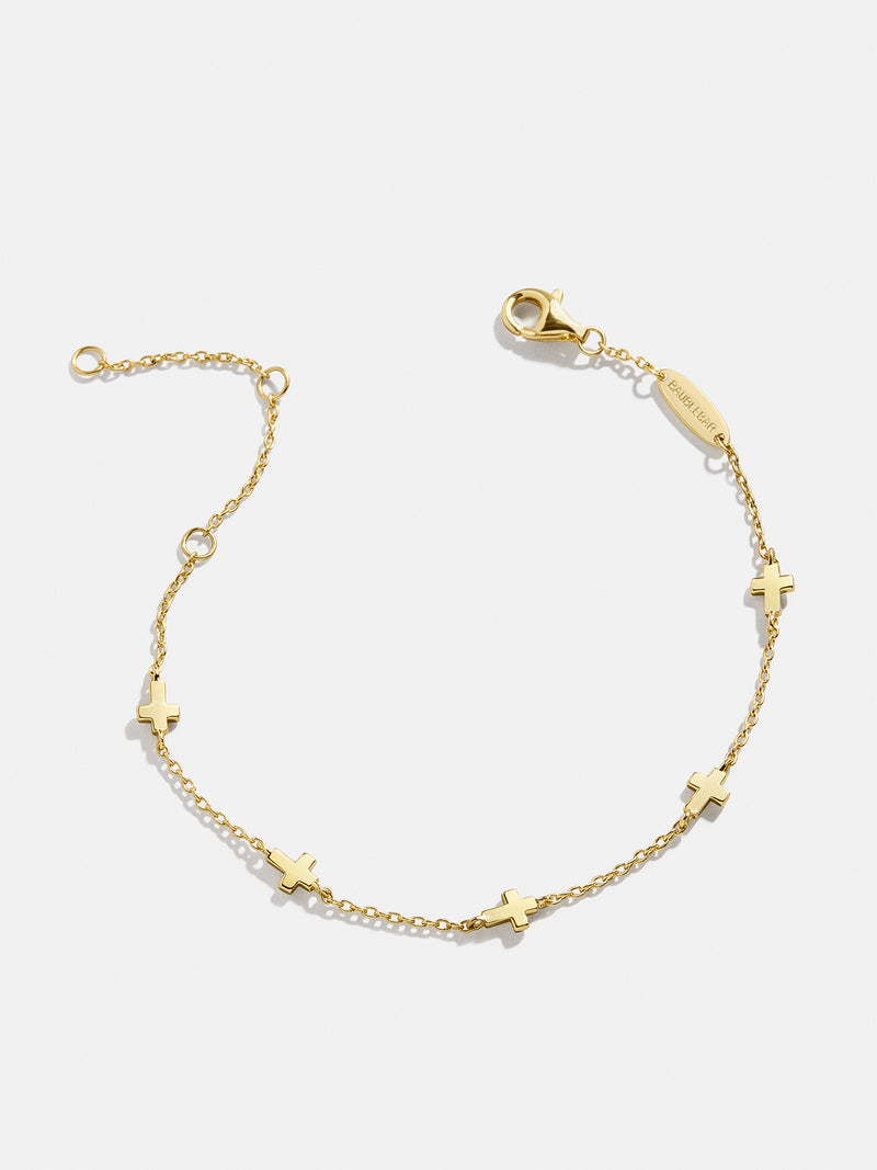 BaubleBar 18K Gold Cross Bracelet - Cross - 
    Enjoy 20% off - This Week Only
  
