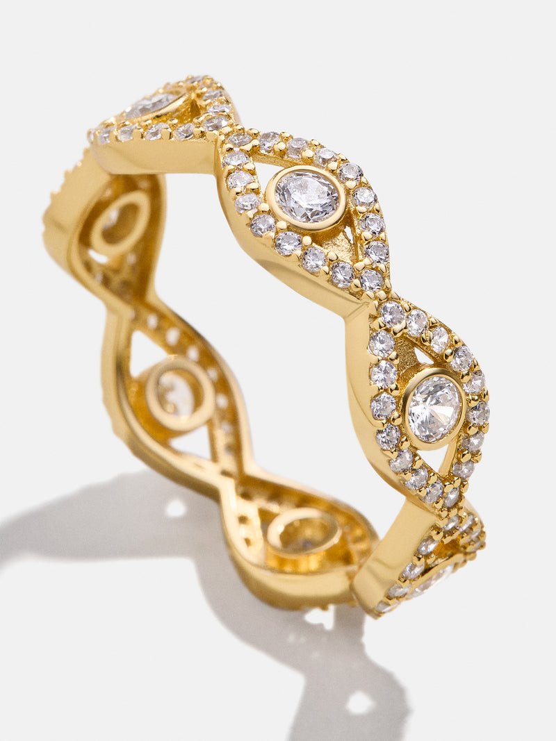 BaubleBar 18K Gold Evil Eye Pavé Ring - Evil Eye - 
    Enjoy 20% off - This Week Only
  
