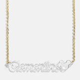 Disney Mickey Mouse Acrylic Custom Nameplate Necklace - Clear