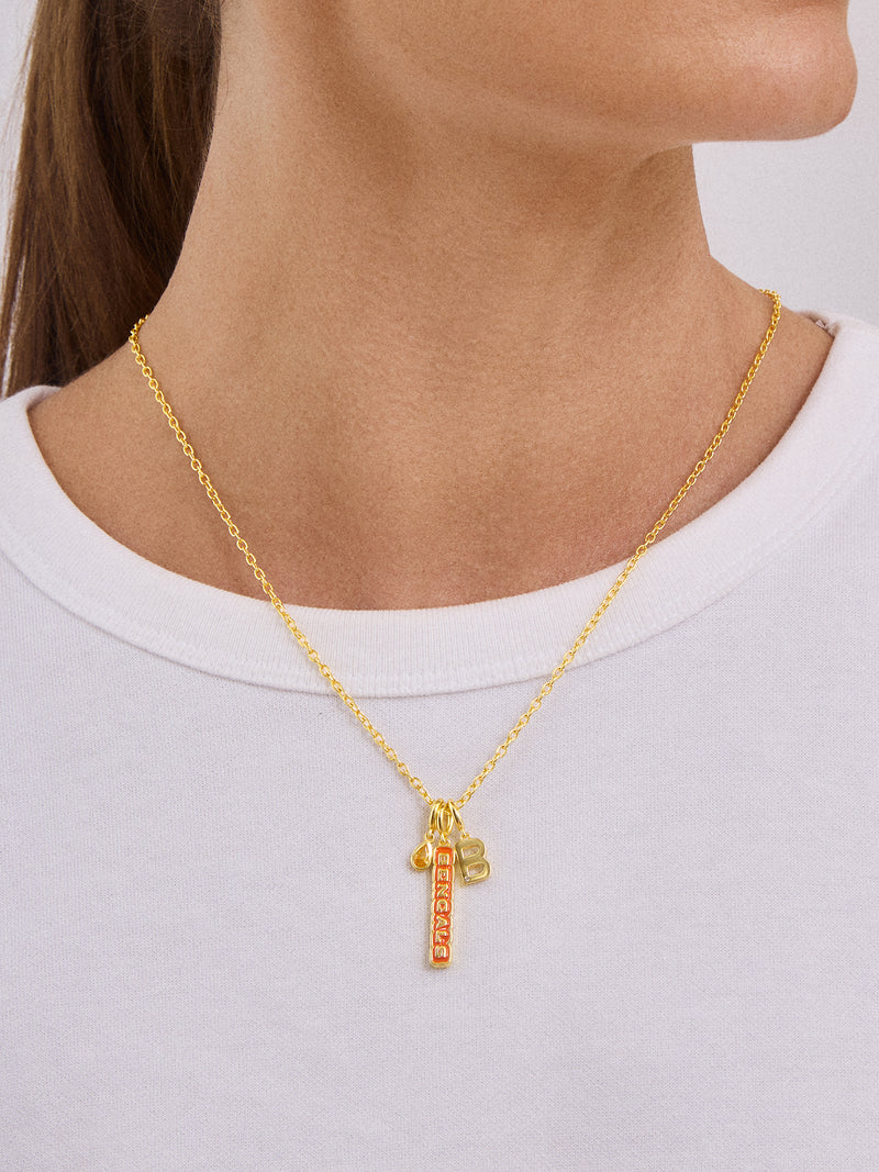 BaubleBar WEAR By Erin Andrews x BaubleBar Cincinnati Bengals Cluster Charm - Cincinnati Bengals - 
    NFL cluster charm
  
