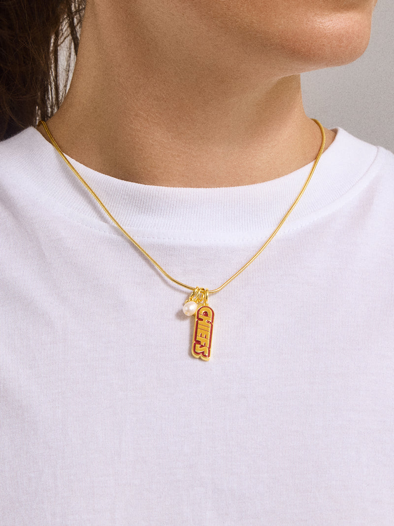 BaubleBar WEAR By Erin Andrews x BaubleBar Kansas City Chiefs Cluster Charm - Kansas City Chiefs - 
    NFL cluster charm
  
